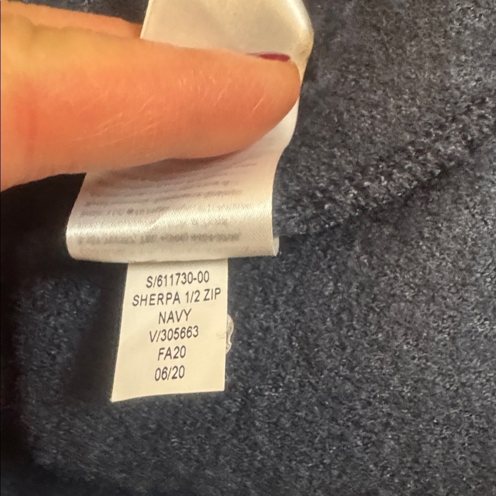 Old Navy Men's Sherpa 1/2 Zip Navy Hooded Sweater L - Picture 5 of 5